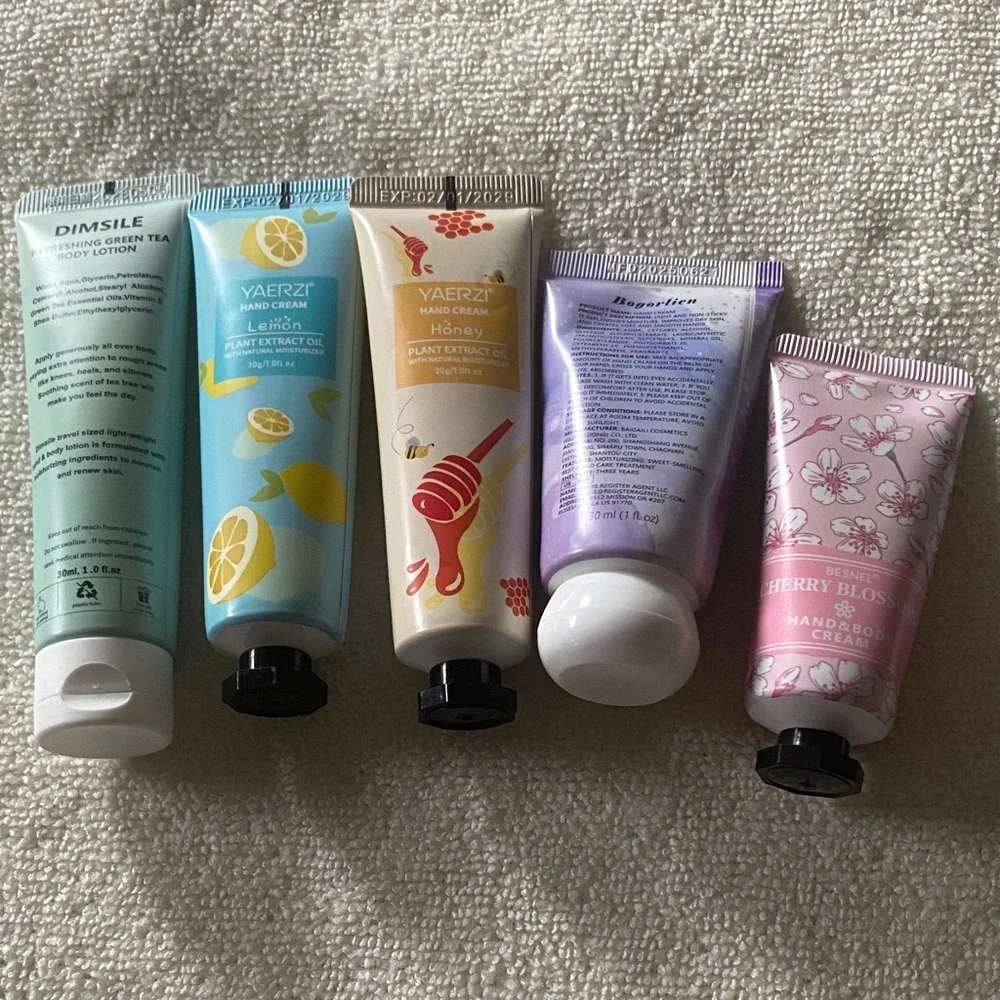 Assorted Women’s Hand Creams - Green Tea, Lemon, Honey, Lavender & Floral